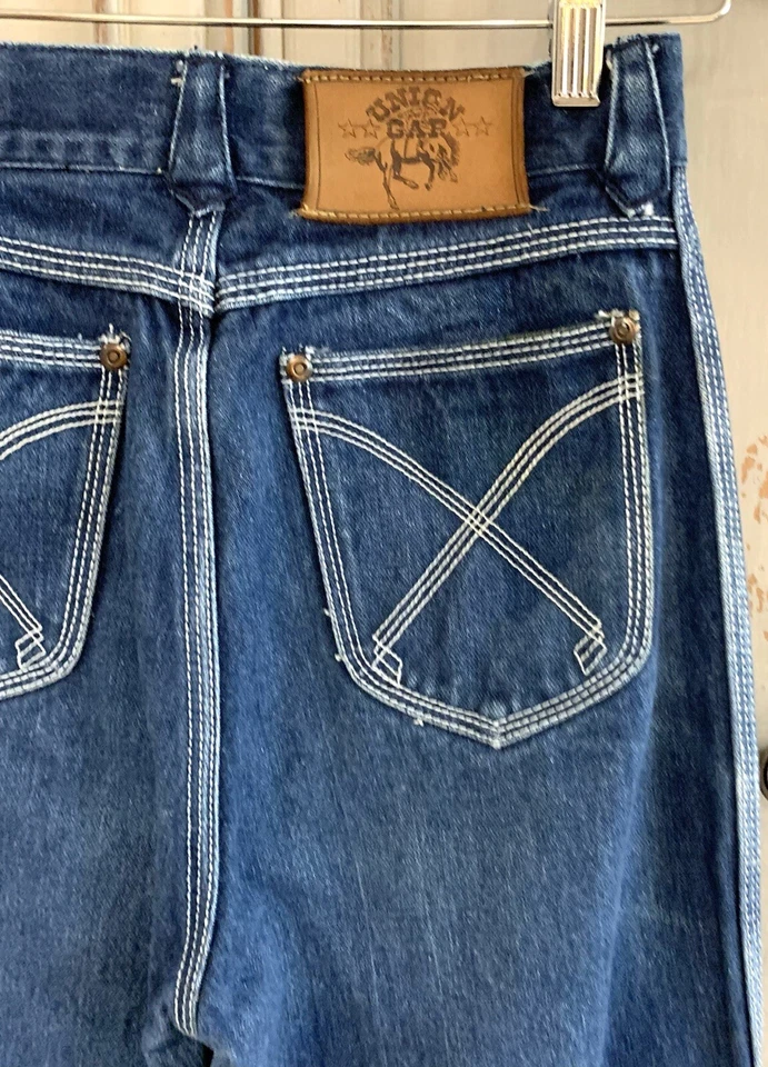 Union Gap de colección. Jeans acampanados cintura alta pierna ancha años 70 talla 25x30,5 Foto 4 de 4