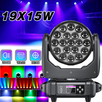 4stk LED Beam Moving Head Scheinwerfer RGBW Wash Bühnenlicht DMX Dj lichteffekte