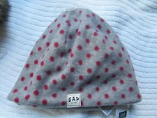 Gap Kids gray cap w/ pink polka dots, size S/M, New with tag, Baby Gap