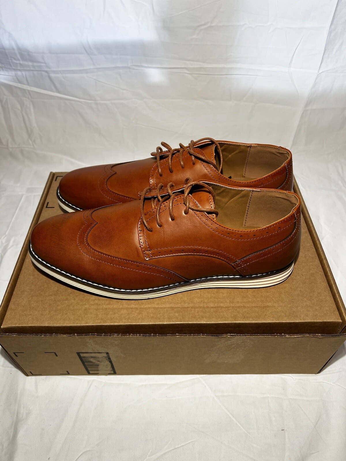 Vostey Men’s Shoes Size 13 Brown Leather Business Casual eBay