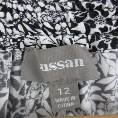Sussan Jacket Womens 12 Black White Floral Short Casual Lightweight Career - Picture 12 of 14