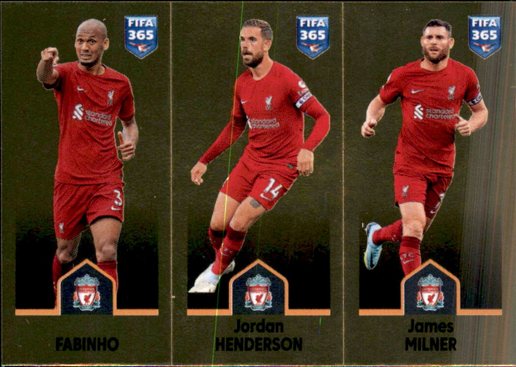 Panini Fifa 365 2023 Stickers 75 Fabinho/Jordan Henderson/James Milner