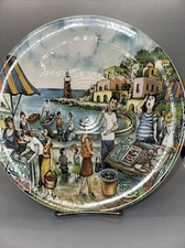EFFETTI d'ARTE 'FISH MARKET' 11" DINNER PLATE MADE IN ITALY NICE!