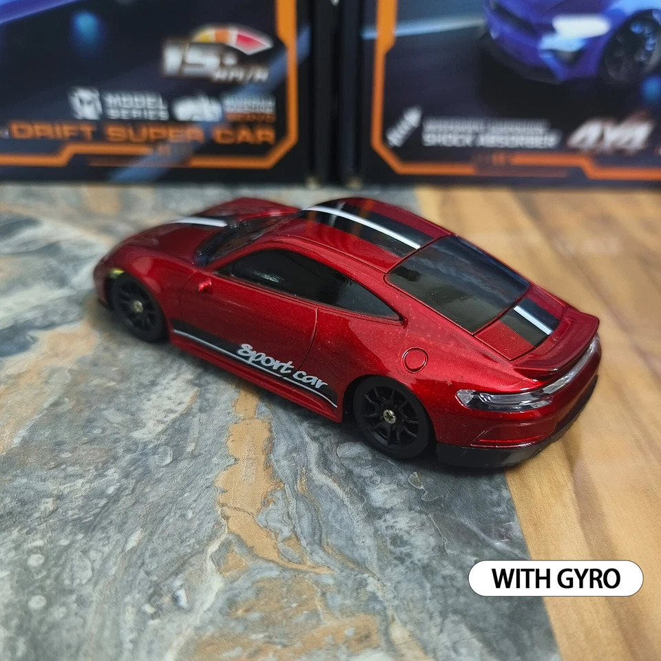 Gyro 2.4G Mini High Speed RC Drift Car 1/43 Racing Vehicles 4WD RTR Mini Toys 76 - Image 2 of 4