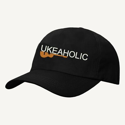 Besticktes Uke-o-holic Logo Baseball, Ukulele, Musikliebhaber, Musiker, Ukulele