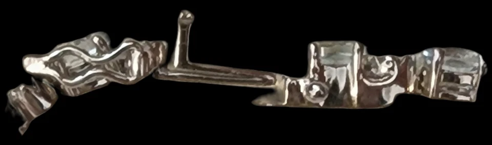 Pulsera Tenis Topacio Azul Genuino Natural Corte Ovalado Rodio Vermeil Talla 8.25" Foto 4 de 4