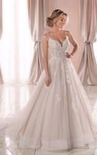 Stella York 6886, Ivory/Moscato, Size 14