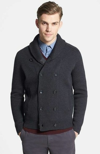 100 wool pea coat mens