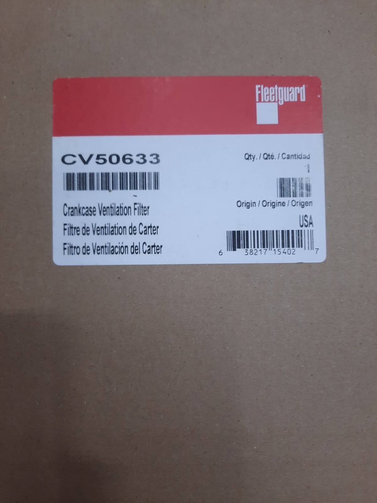 2 Fleetguard Crankcase Filter Cummins ISX CV50633 Replaces Cv50607 