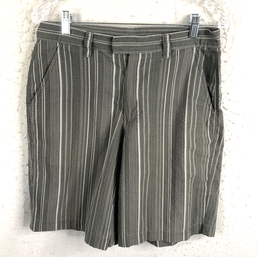 Short Patagonia homme 30 gris rayé seersucker coton bio décontracté preppy - Photo 1/18