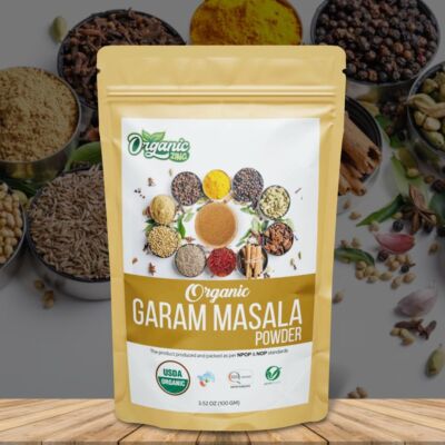 Organic Zing Garam Masala Gewürzmischung Pulver 100 g/3.52 oz   USDA Organic
