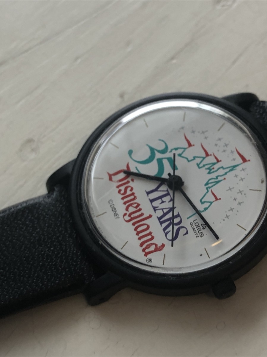 Lorus Disney 35th Anniversary Disneyland Watch with Black