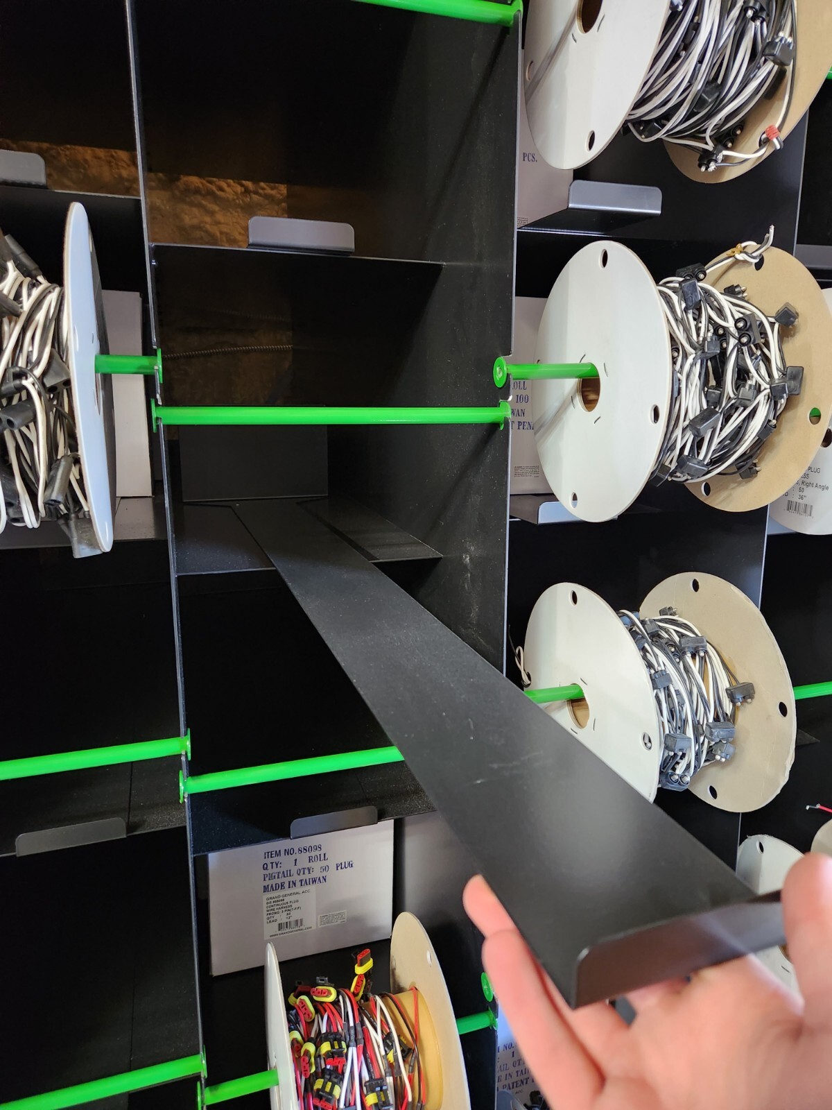 custom wire rack shelf for wire spools, shop and warehouse powder coated eBay