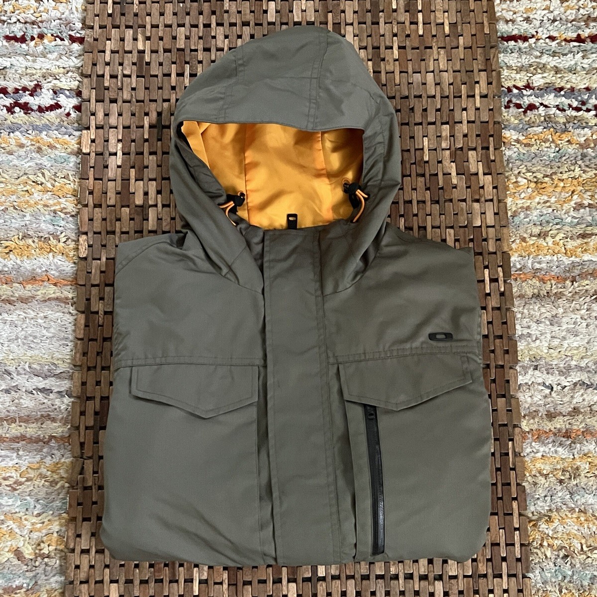 Oakley Spoiler Insulated Puffer Jacket Hoodie Olive Green Men's