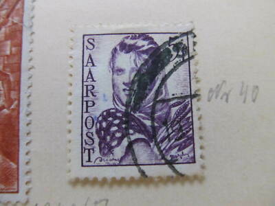 Französische Deutsche Saar 1948 5f feine gebrauchte Briefmarke A11P10F233