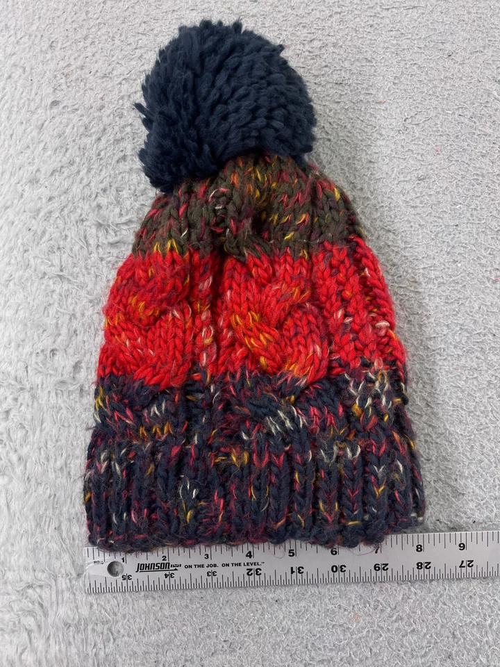 Scala Beanie Toque Mujer Talla Única Azul Rosa Multicolor Tejido Acrílico Esquí Pom Foto 4 de 4