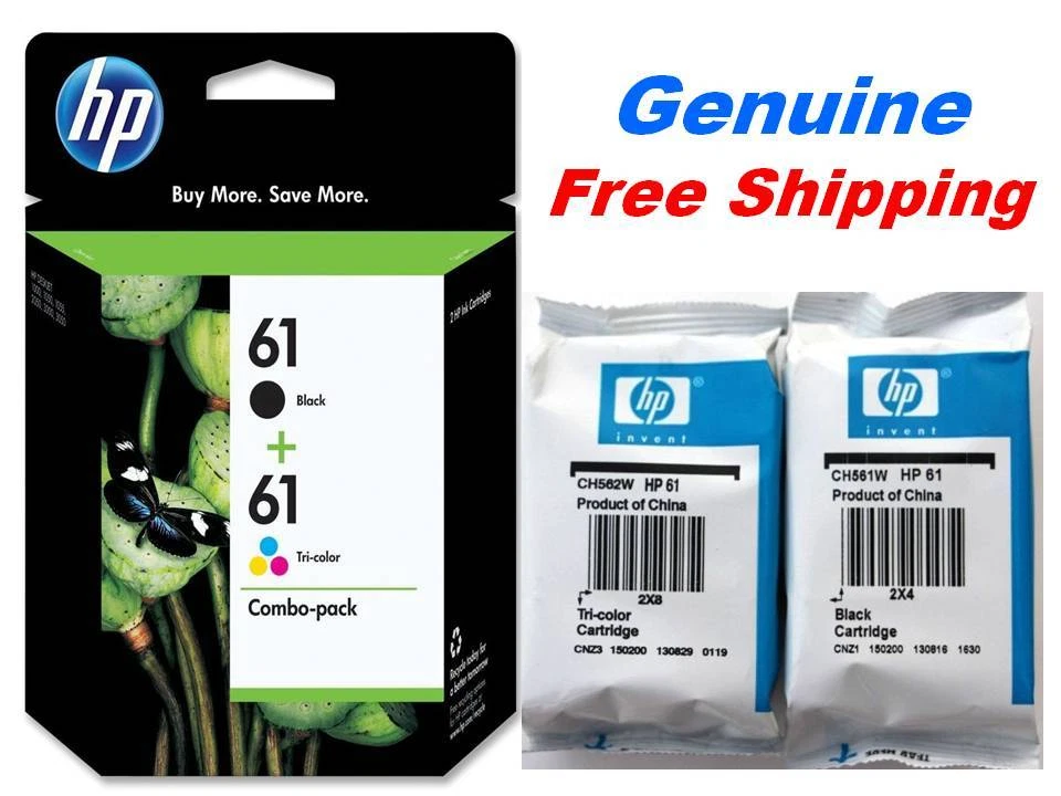 Genuine HP 61 Ink Cartridge Combo for HP4500 4635 HP 2548 2549 printers