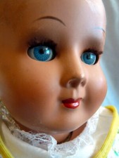 Vintage German 12" DOLL Celluloid With Glass Sleepy Eyes