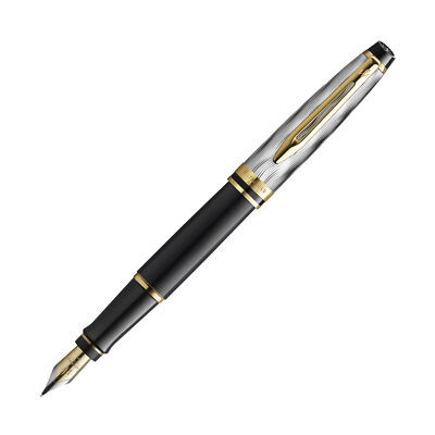 Waterman Expert Deluxe Fountain Pen Reflections of Paris in Black w/ GT - Medium