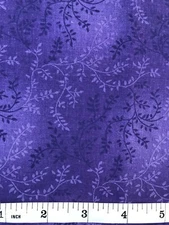 Tiny Vines Mottled Quilt Fabric - Purple - 1/4 Yard Piece