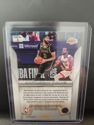 2023-24 Panini Prizm Deca Anthony Davis Finalists -Silver Prizm 