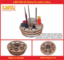 LMG WO-03 Stand for paint rotary for 8 containers, shelf, Laser Model Graving