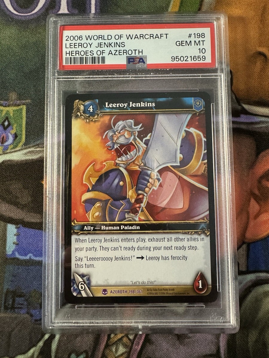 MTG ロシア語 灯台の年代学者 foil PSA10 World of Warcraft TCG Heroes of Azeroth Leeroy Jenkins PSA