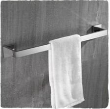 Single Towel Bar 24 Polished Chrome, square, high quality.