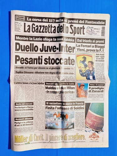 Gazetta Dello Sport Du 7 Avril 1998 – Max Biaggi, Ferrari, Zanardi, Soldini