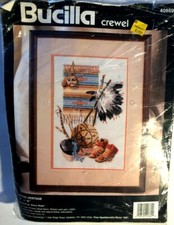 Native Heritage Bucilla Crewel Needlework New Opened Package 40869 12" x 18"