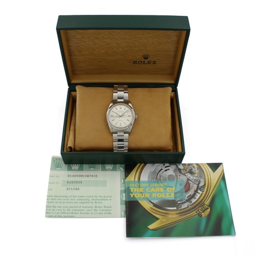 Rolex Oyster Perpetual Air-King Ref 14000 Silver Dial 34mm #W112140-1