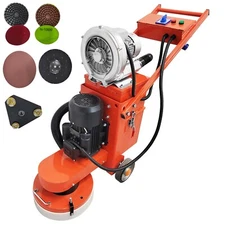 Hand-push Cement Ground Grinder Floor Surfacing Restore Dust-free Polish 220V