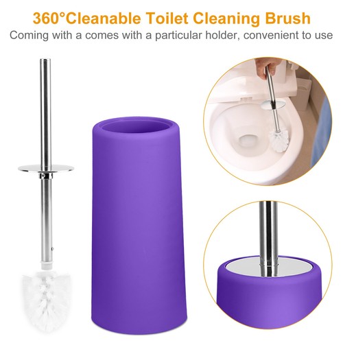 6Pcs Bathroom Accessories Set Toothbrush Holder Soap Dispenser Toilet Brush Gift - Picture 46 of 48