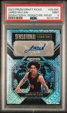 PSA 9 - JARED McCAIN Auto #/25 - 2023 Prizm Sensational Signature Autograph MOJO