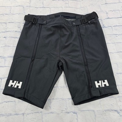 Helly Hansen Proghorn Shorts MENS 2XL Black Softshell Fleece Lined HH Ski Hiking