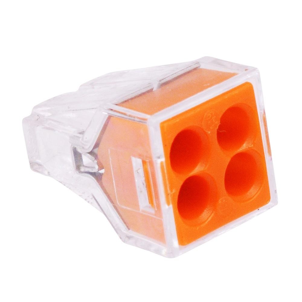 25 x 4-Way Wago 773-104 Push Connectors 2.5mm²