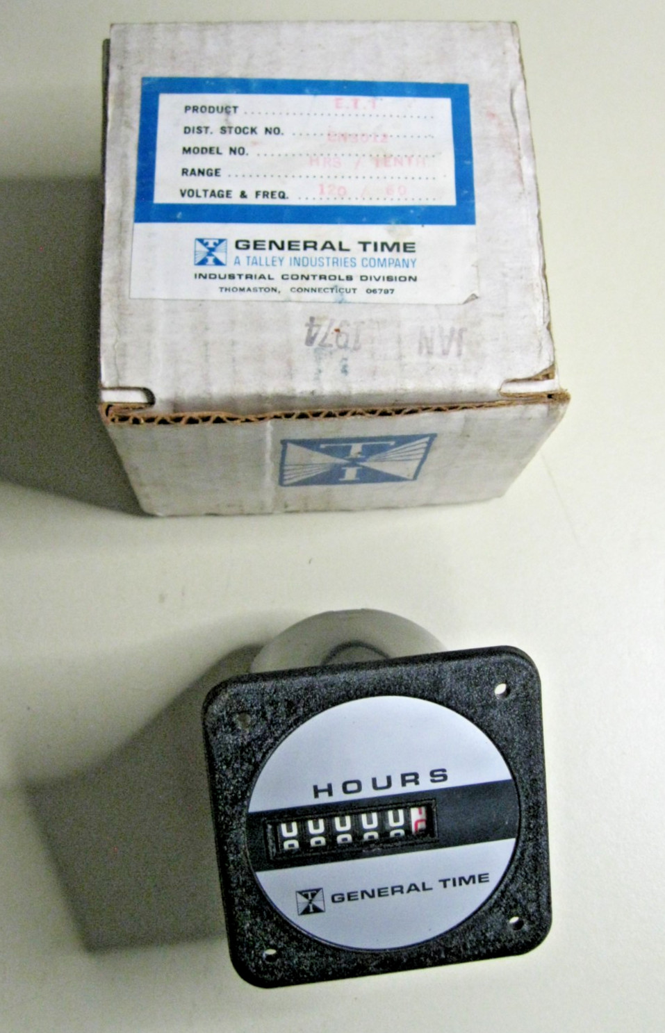 Electromechanical Hour Meter MADE IN USA 120v 60 Hz NOS Haydon General Time
