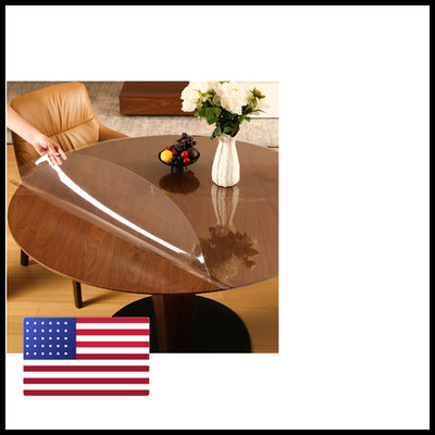 Etechmart Clear Round Table Cover Protector 46 2.0Mm Thick Vinyl Waterproof
