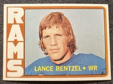 1972 TOPPS LANCE RENTZEL (LOS ANGELES RAMS) #81 EX EX/NM