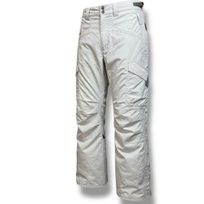 Burton Women Snowboard Pant XS Gray Cargo Waterproof Nylon SMU 2006 Vintage Y2K