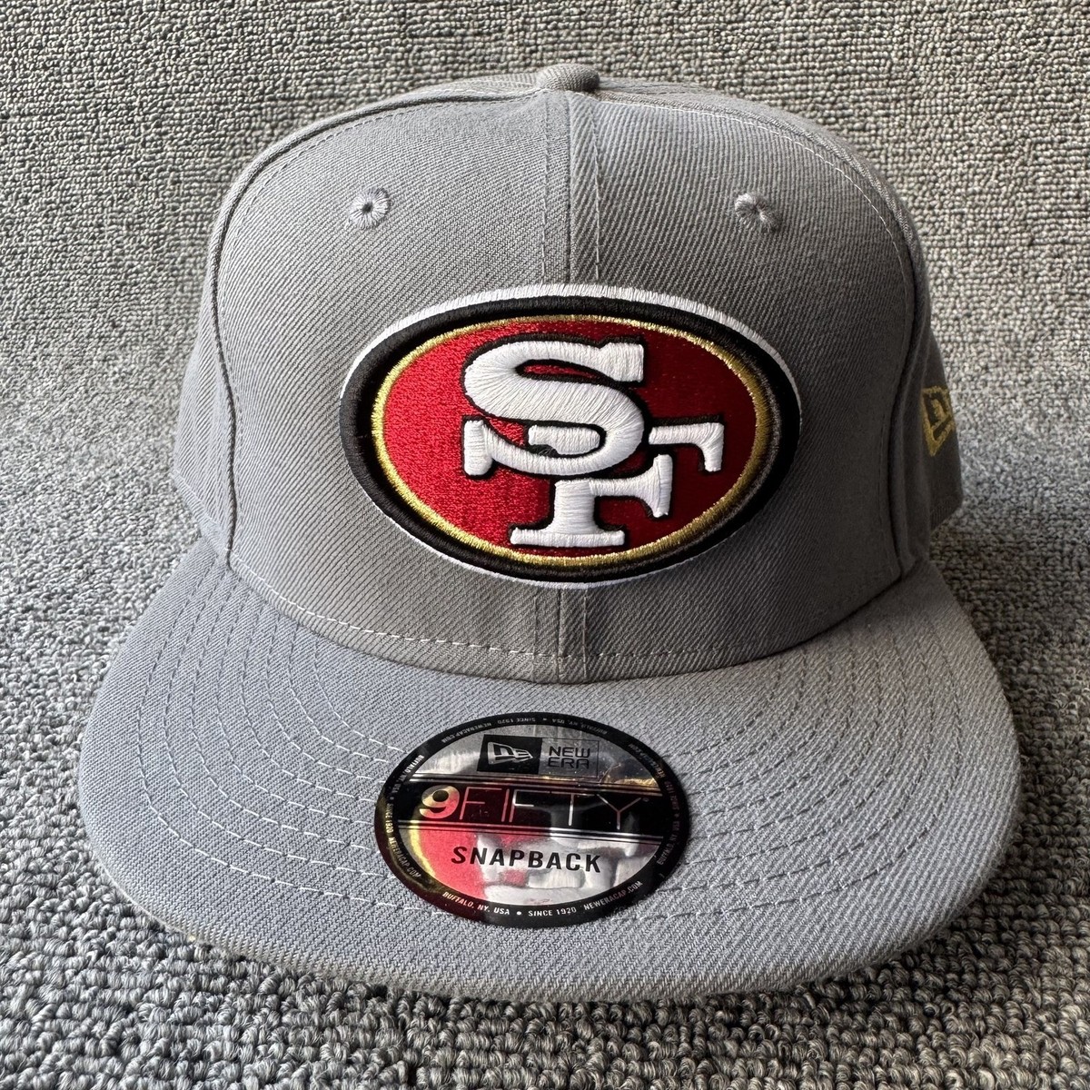 New Era 9FIFTY San Francisco 49ers Gray Snapback Cap Hat
