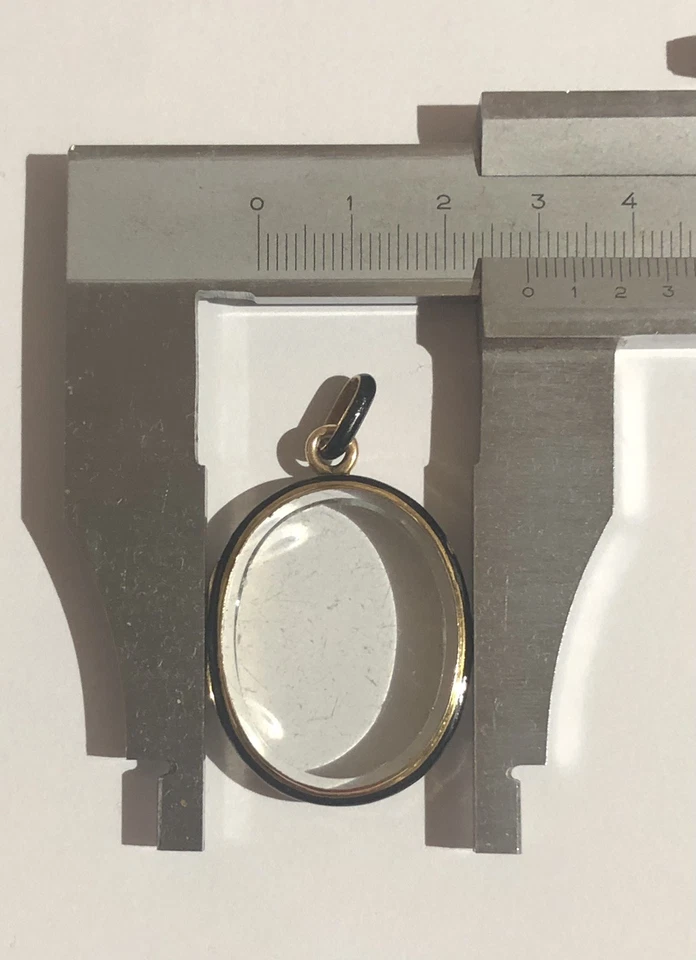 PENDENTIF PORTE PHOTO EN OR 18 CARATS POIDS 13,9 g - Photo 3/4