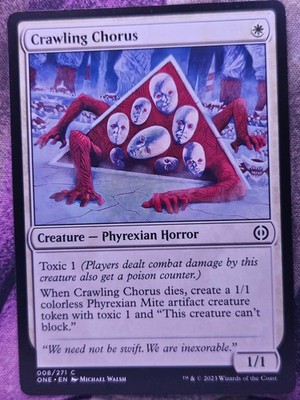 Crawling Chorus 8 Common Phyrexia: All Will Be One Magic: The Gathering MP