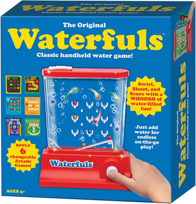 Playmonster Original Waterfuls Classic Handheld Water Games   Kids Games, Retro