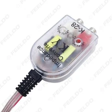 Car Audio RCA Line-out Converter W/ Remote Turn on Hi-low Speaker To RCA