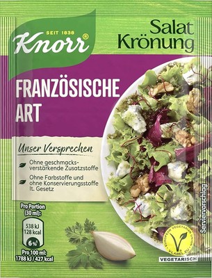 (Free Duty Tax) Knorr French Salad Dressing Mix, Natural Ingredients, 5 Pack