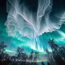 CSZPPQAF 5D Diamond Painting Kits for Adults, Aurora Landscape Diamond Art Kits