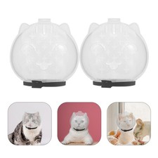  Lot de 2 masques de toilettage pour chat - Muselière anti-morsure - Muselière à