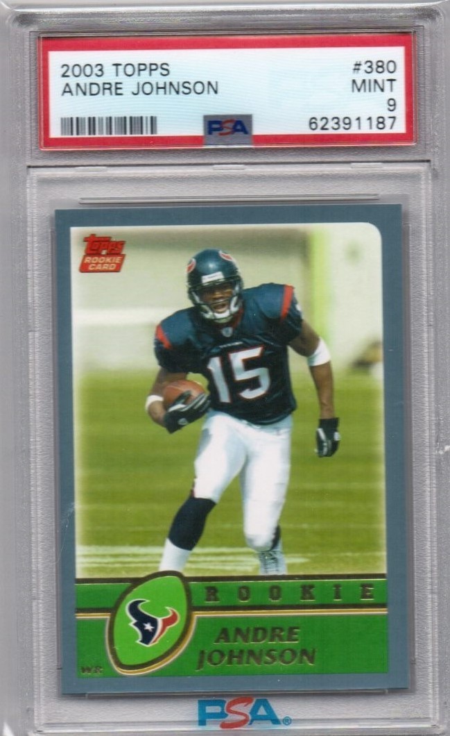Andre Johnson RC 2003 Topps #380 (PSA 9)