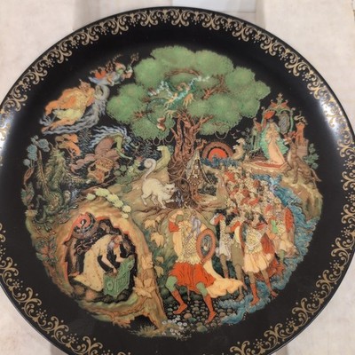 Russian Legends The Golden Cockerel Collector Plate 18k Gold USSR